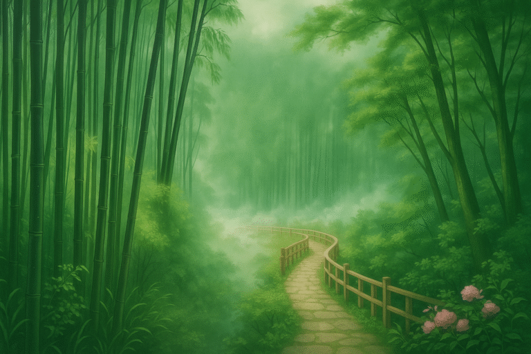 竹林 · 云海 · 小径